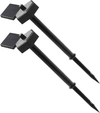 KESYOO 2pcs Solar Outdoor Garden Stake Lights Waterproof LED Solar Pathway Lamps for Lawn and Patio Décor Solar-Powered Lawn Stake Lighting
