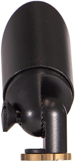 VOLT Top Dog Scotty 12V Cast Brass Mini Outdoor Spotlight (Black) for Low Voltage Landscape Lighting of Yard, Lawn | Lumora
