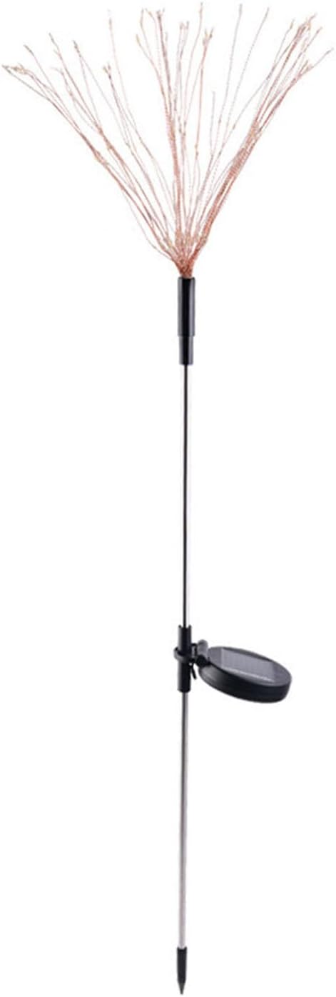Hyuduo Solar Garden Firework Lights, 36.4 Inch Decorative Outdoor Stake Light, IP65 Waterproof, 8 Lighting Modes, ABS Material, Colorful LED for Yard, Wedding, Patio