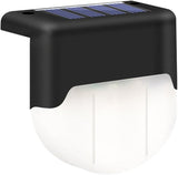 Solar Power Stair Lamp Warm LED Outdoor Handrail Fence Light Easy Installation Weatherproof for Garden Patio Pathway | Lumora