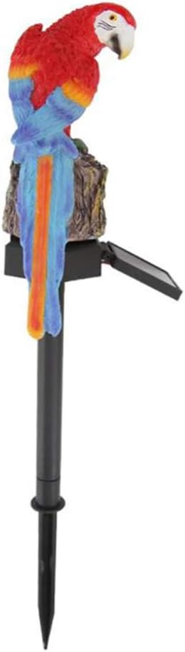Uonlytech Solar Parrot Garden Light LED Solar Powered Outdoor Yard Lamp Decorative Landscape Light Pathway Patio Driveway