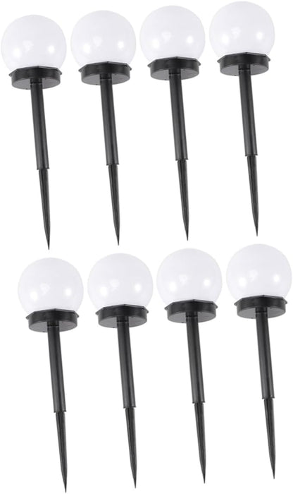 jojofuny 8pcs Solar Lawn Lights Outdoor Ball Lamps for Garden Patio Energy-Saving Solar Lights with Decorative Glow for Pathways and Flowerbeds