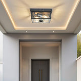 Tarentlight (2026 Upgrade Adjustable Motion Sensor Outdoor Ceiling Light,8.5IN Fully Sealed Fixture with Clear Beveled Glass,Waterproof, Dustproof & Insect-Proof,Suit to Porch,Patio,Garage,Hallway