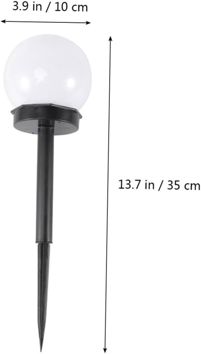 NUOBESTY 8pcs Solar Lawn Lights Waterproof Outdoor Garden Solar Spotlights with Ground Stakes for Yard Path Landscape Lighting