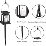 GIGALUMI Solar Lanterns Outdoor Waterproof, 4 Pack Hanging Solar Lanterns