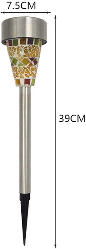 Solar Path Lights Outdoor Led Waterproof Glass Stainless Steel High Lumen Automatic Solar Pathway Lights White Light for Patio Yard Lawn Garden Landscape Lighting,Orange