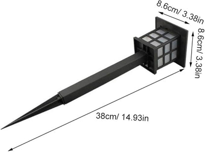 ARTIBETTER 5pcs Solar-Powered Pathway Lights Outdoor Solar Spike Lights for Walkway Lawn Driveway Warm