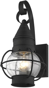 Livex Lighting 26900-04 Transitional One Light Outdoor Wall Lantern from Newburyport Collection in Black Finish | Lumora