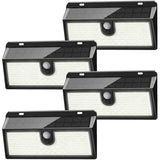 Solar Lights Outdoor, 452 LED 2000LM Ultra Bright Solar Motion Lights Outdoor, IP65 Waterproof Motion Sensor Outdoor Lights, 3 Modes Wireless Security Lights for Fence, Yard, Patio, Garage [4 Pack]