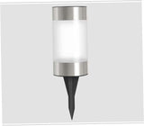 1Pc Solar Power Mini Landscape Lawn Lamp LED Garden Light for Walkway Patio Cylindrical Design Black Silver Outdoor | Lumora