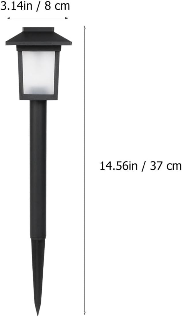 4pcs Solar Yard Lights Waterproof LED Garden Path Lights Solar Powered Outdoor Lawn Lamps for Landscape and Patio Lighting