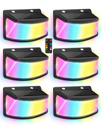 Aootek
Solar
Lights
Outdoor,
RGB,
6
Pack