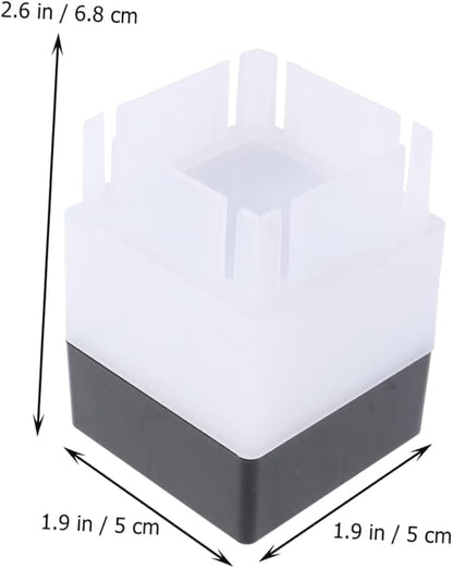 DOITOOL 4pcs Solar Fence Light Warm White Led Corridor Garden Lamp Outdoor Landscape Lighting for Courtyards and Patios Automatic Night Activation