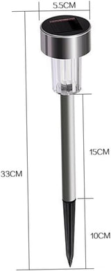 NUOBESTY 8Pcs Solar Ground Lights Tube LED Garden Landscape Lamp for Pathway Driveway Outdoor Light Solar Garden | Lumora