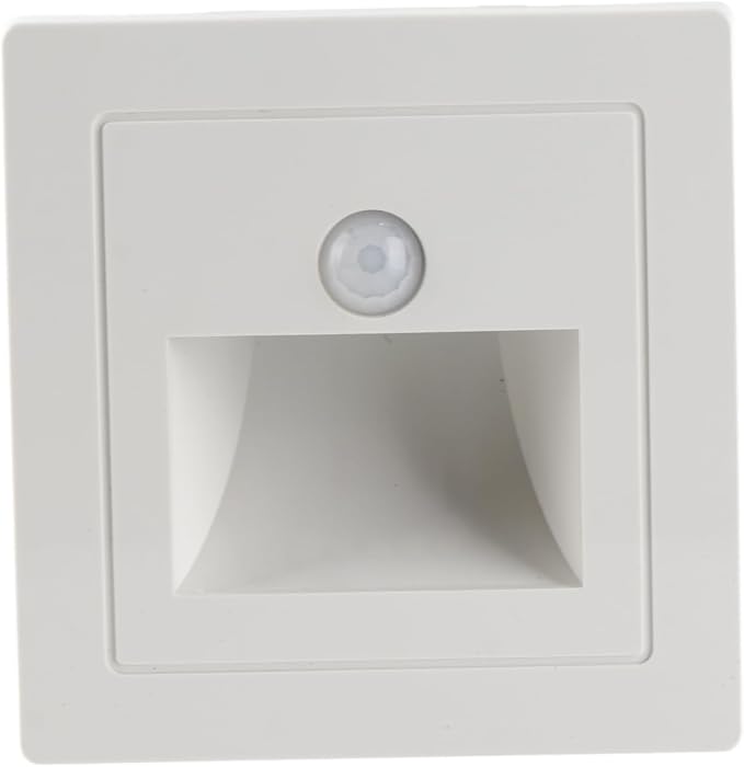 Solar Stair Light, Motion Sensor Light with Automatic On/Off Recessed Step, Wireless Outdoor for Deck Steps Fence Patio Pathway (3000K Warm Light)