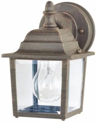 Maxim Cast-One Light Outdoor Wall Mount in Early American Style-5.5 Inches Wide by 8.5 inches high-Rust Patina | Lumora