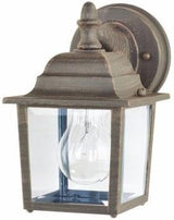 Maxim Cast-One Light Outdoor Wall Mount in Early American Style-5.5 Inches Wide by 8.5 inches high-Rust Patina | Lumora