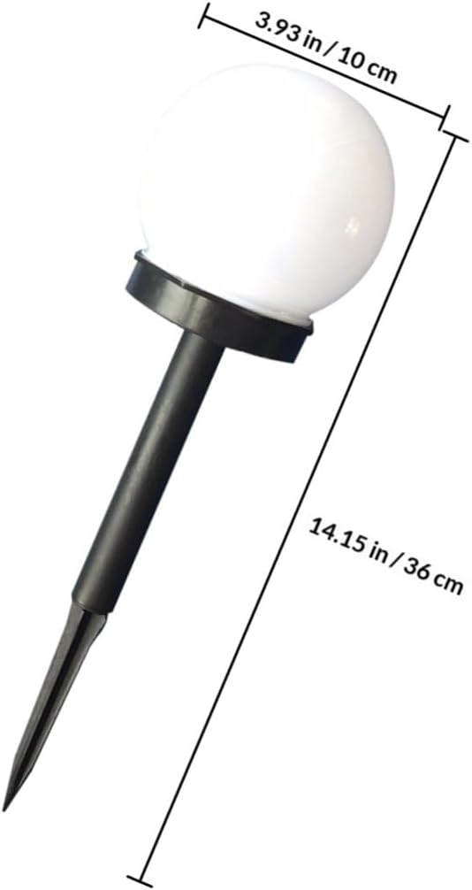 4pcs Solar Sphere Lawn Lights White Glow Bubble Ball LED Outdoor Pathway Lighting Solar Powered Landscape Yard | Lumora