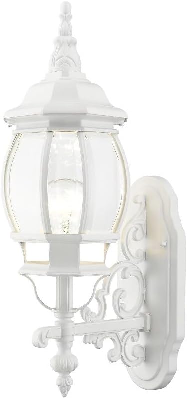 Livex Lighting 7520-04 Outdoor Wall Lantern with Clear Beveled Glass Shades, Black, 21" x 7" x 21" | Lumora