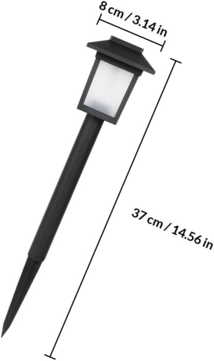 4pcs Solar Yard Lights Waterproof Outdoor LED Garden Path Lamps Solar-Powered Lawn Landscape Lighting for Home Patio