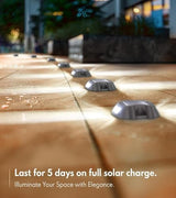 Solar Deck Light,Waterproof Night Lamp Reflective Flashing Warning Step Lights Driveway Dock Lights for Outdoor | Lumora