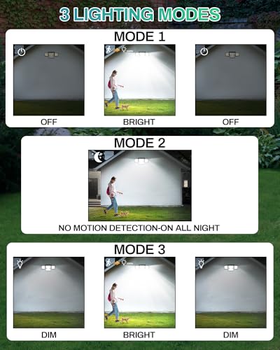 Motion Sensor Outdoor Lights, Solar Light with Stake, 1 Pack