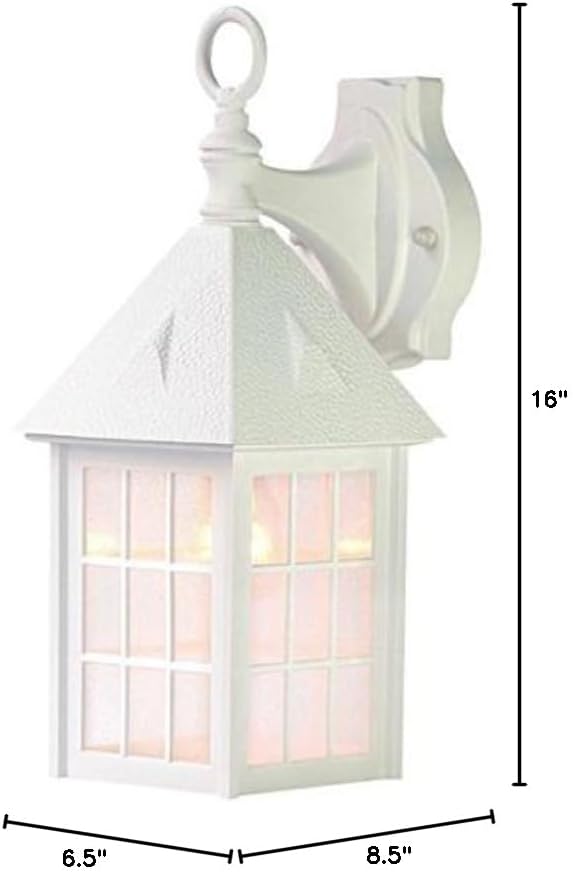 Acclaim 72TW Outer Banks Collection 1-Light Wall Mount Outdoor Fixture, Textured White