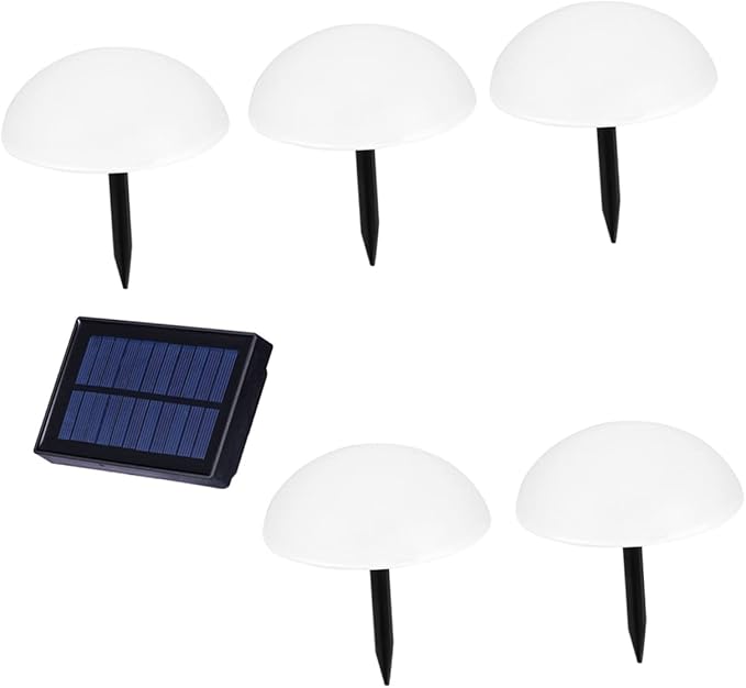 NUOBESTY Garden Decor Solar Pathway Light Easy to Move Solar Lawn Lamp No Tools Required Hemisphere Shape