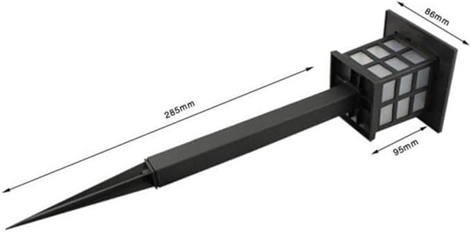 4pcs Solar Pathway Lights Solar Powered Led Garden Lights for Lawn Walkway Driveway Patio Easy to Install with Black