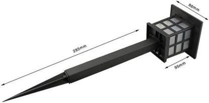 4pcs Solar Pathway Lights Solar Powered Led Garden Lights for Lawn Walkway Driveway Patio Easy to Install with Black