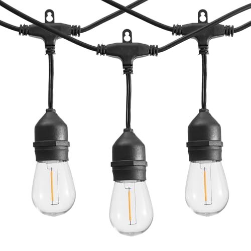 SUNTHIN 50FT Outdoor String Lights with 16 1W LED Bulbs