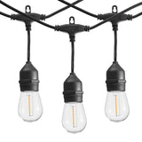SUNTHIN 50FT Outdoor String Lights with 16 1W LED Bulbs