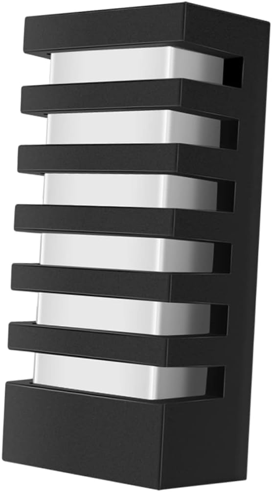 POPETPOP Led Wall Lamp 15w Black Waterproof Aluminum 85 Ip65 Rated for Indoor Outdoor Lighting