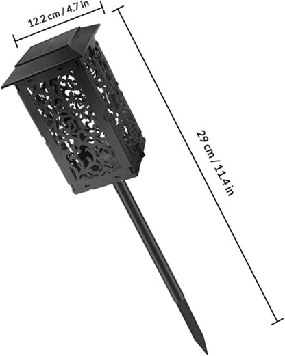 Homoyoyo Solar Pathway Lights Outdoor Waterproof Solar Garden Lights with Foldable Stakes for Yard Decoration Landscape Lighting