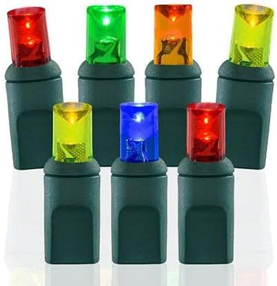 Pro Christmas LED Christmas Lights – 70 Count Wide Angle Conical String Lights – Professional Grade Indoor/Outdoor Commercial Holiday Light Set for Trees, Bushes, & Décor – Multi