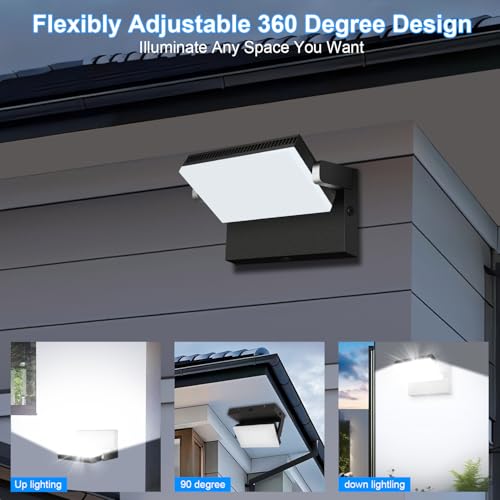 120W Modern Sleek LED Flood Light, 360° Rotatable Area Lighting