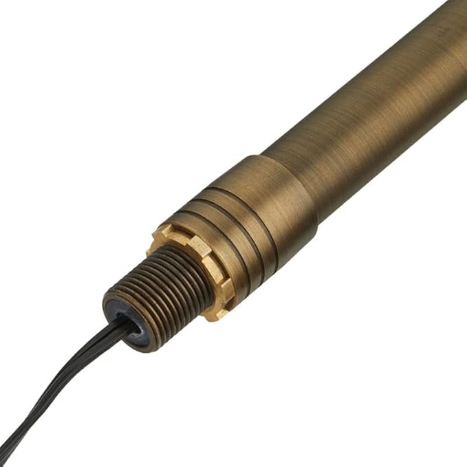 VOLT 15-Pack 12V Solid Brass Conehead Path Lights (7" Shade, 25" Tall) for Low Voltage Landscape Lighting on Outdoor Pathway, Walkway, Garden, Driveway or Patio