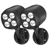 Battery Motion Sensor Light Outdoor 8W 600LM 2Packs