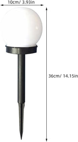4pcs Solar Sphere Lawn Lights White Glow Bubble Ball LED Outdoor Pathway Lighting Solar Powered Landscape Yard | Lumora