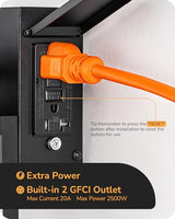 EDISHINE 2 Pack Outdoor Wall Light with Outlet Motion Sensor Dusk to Dawn