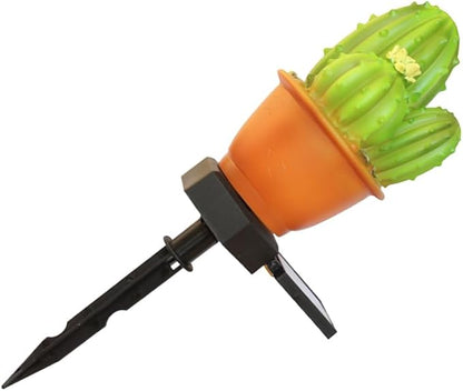 BESPORTBLE Solar Light Stake Outdoor Decor, Cactus Decorative Garden Stake Lighting, Solar Powered Outdoor Garden Light Decorations for Yard Patio Lawn Pathway, 12.48inch