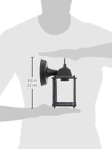 Trans Globe Lighting 40455 BK Outdoor Patrician 8" Wall Lantern, Black | Lumora