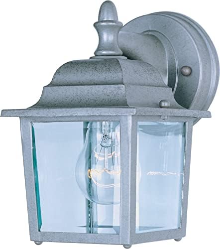 Maxim Cast-One Light Outdoor Wall Mount in Early American Style-5.5 Inches Wide by 8.5 inches high-Pewter Finish | Lumora