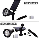 led Solar Landscape Lights,Waterproof Outdoor Solar Spotlight 2-in-1 Multi Use Outdoor Wall Lights, Decorative | Lumora