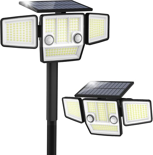 Motion Sensor Outdoor Lights, Solar Light with Stake, 1 Pack