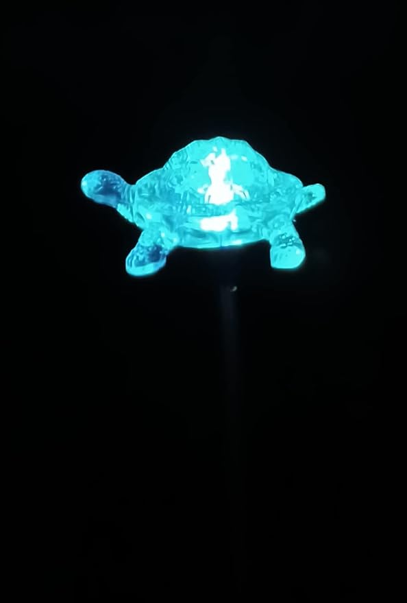 Starry Illuminate 1 PCS Solar Color Changing Style Garden Stake Light Pathway Stake Light (Turtle)