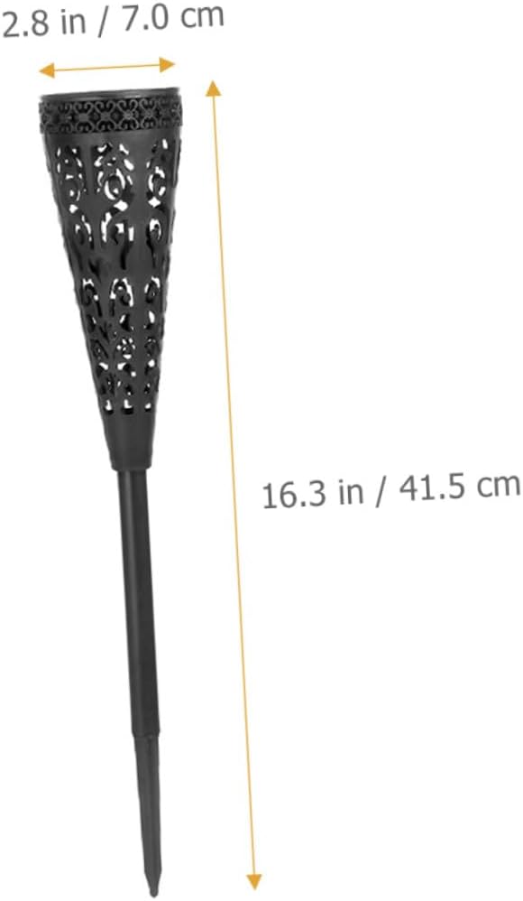 4 Pieces Solar Pathway Lights Outdoor LED Garden Decorative Solar Powered Waterproof Lawn Landscape Lighting Warm | Lumora