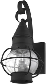 Livex Lighting 26900-04 Transitional One Light Outdoor Wall Lantern from Newburyport Collection in Black Finish | Lumora