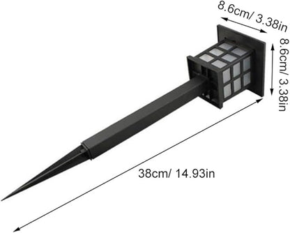 Homoyoyo 5pcs Solar Led Ground Lamp Outdoor Solar Lights for Pathway Garden Walkway Driveway Warm Light