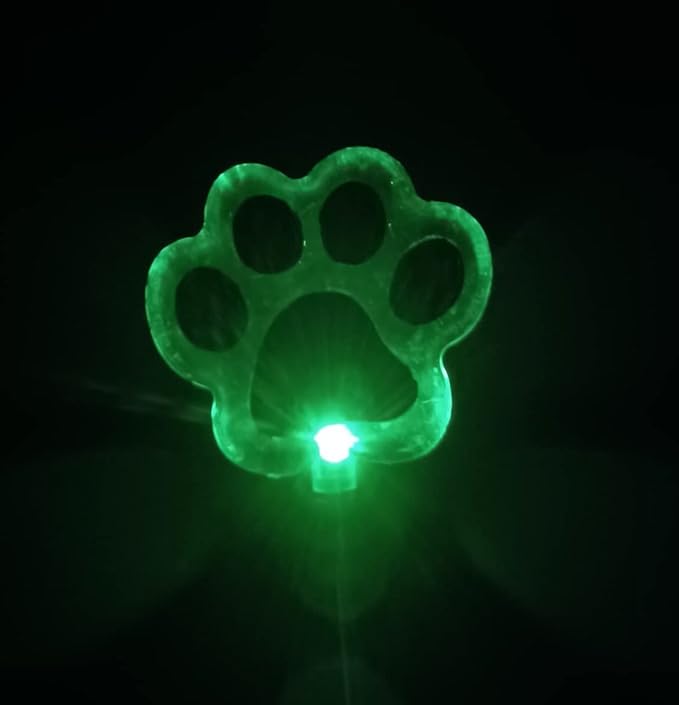 Starry Illuminate 2 PCS Solar Color Changing Style Garden Stake Light Pathway Stake Light (Dog Paw)